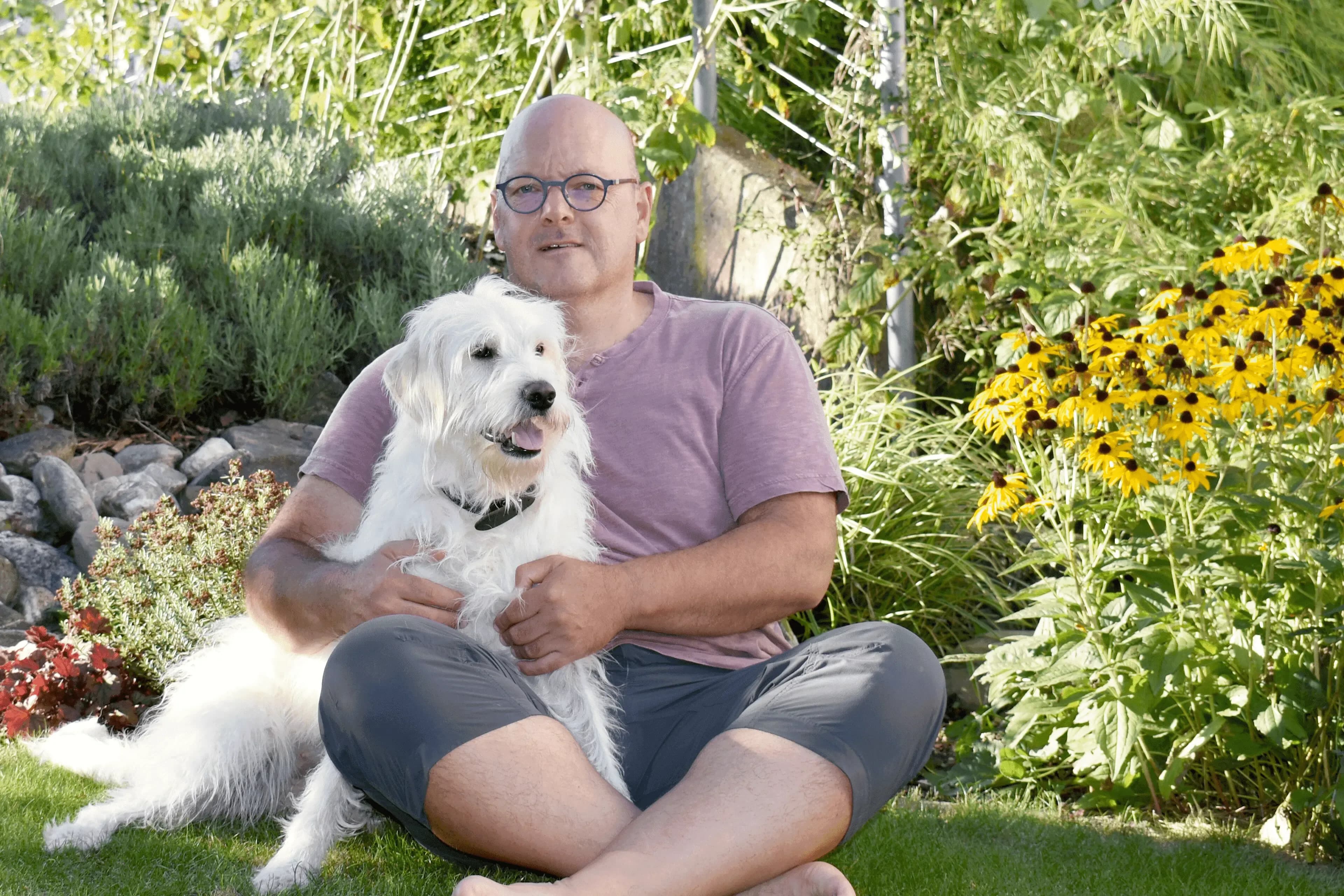 Marco mit Hund